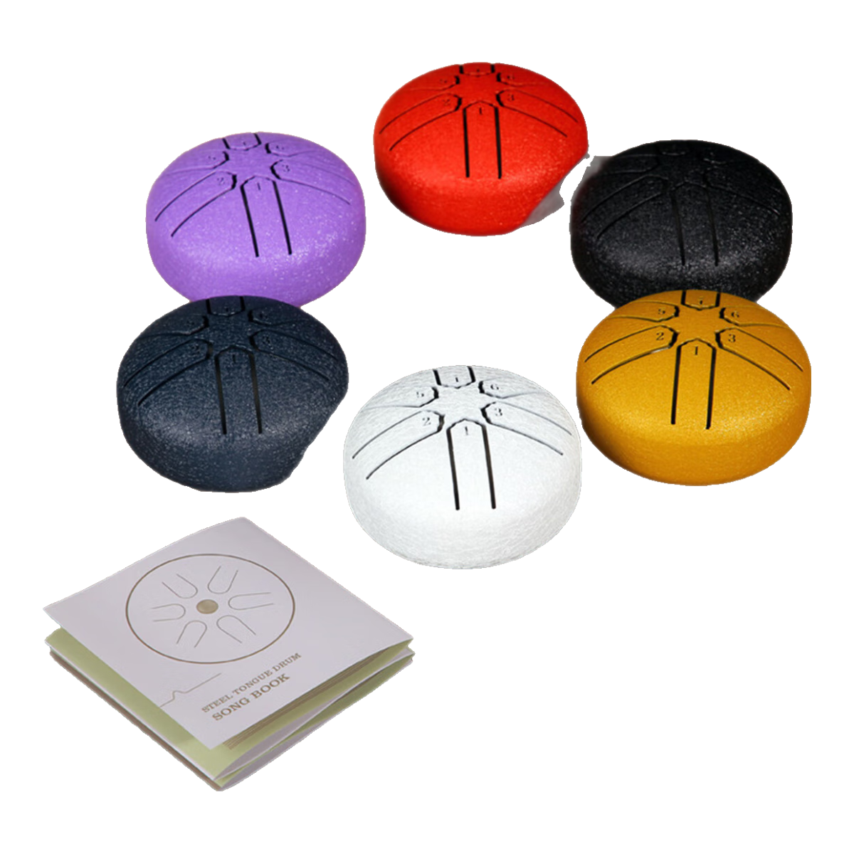 雅萨特奥3英寸6音迷你空灵鼓钢舌鼓空鼓忘忧鼓打击乐器随身乐器 3寸六音