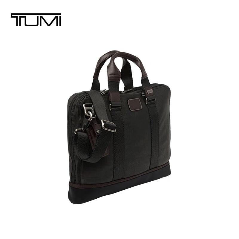 途明（TUMI）FREMONT系列商务公文包弹道尼龙男士手提电脑包胡桃木色