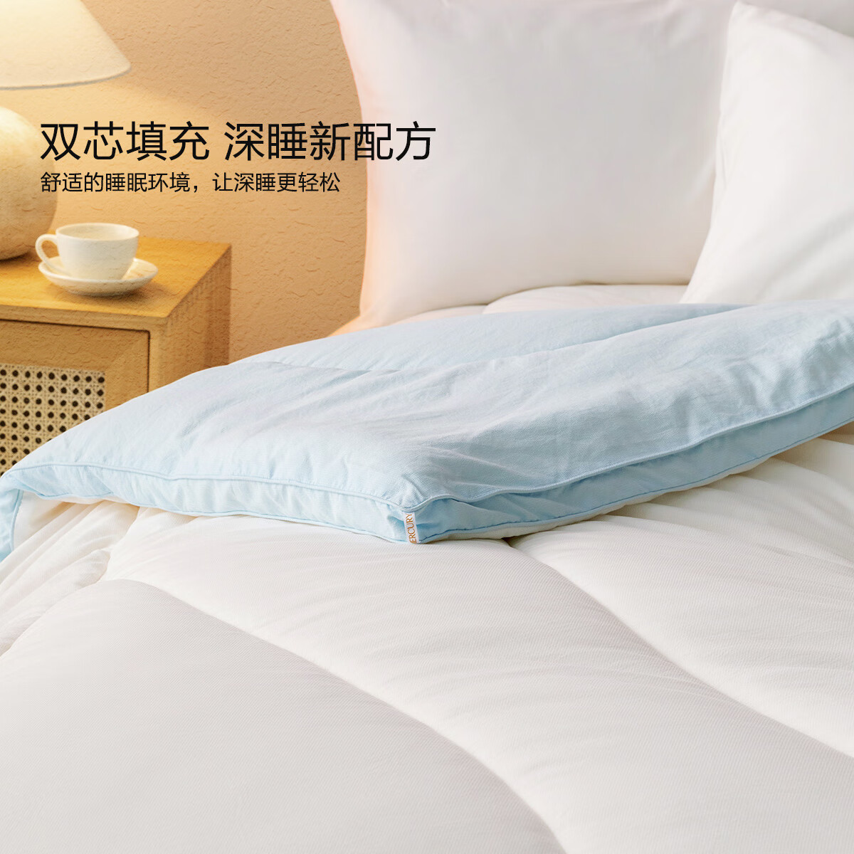 水星家纺 被子大豆纤维被 A类亲肤面料 春秋被四季可用秋冬加厚被芯