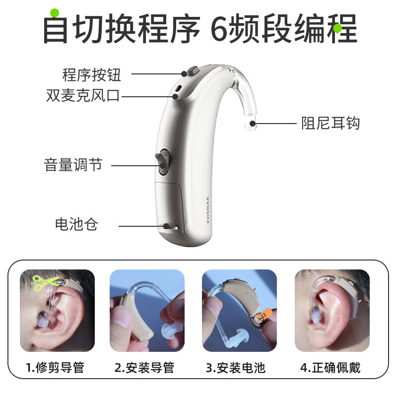 峰力 PHONAK 老年人耳聋耳背式大功率隐形如诗助听器时光/新桑巴20-UP
