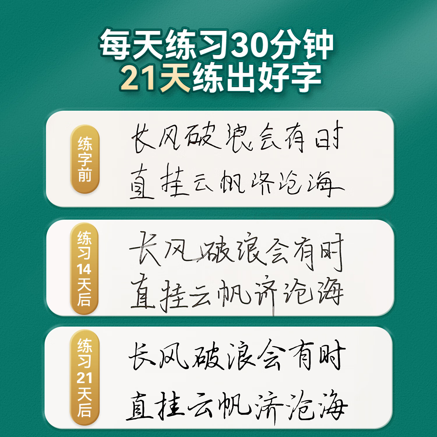 金枝叶行楷字帖成人行书练字帖初中高中楷书入门控笔训练钢笔字帖初学者临摹描红硬笔书法速成 【5本】行楷一本通