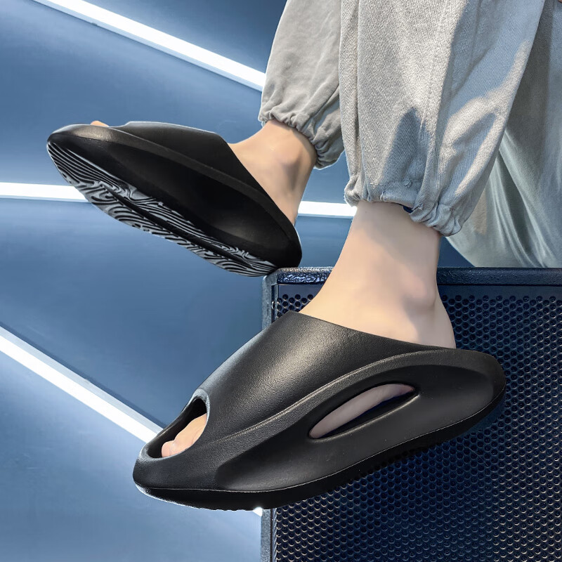 稻草人运动拖鞋男女户外穿厚底夏季大码情侣踩屎感椰子凉拖