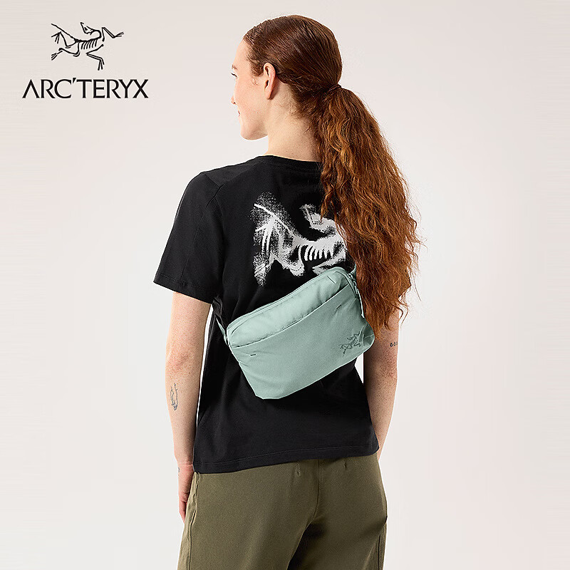 ARC'TERYX始祖鸟 HELIAD CROSSBODY 轻量 男女同款 腰包 STONE GREEN/原石绿 均码