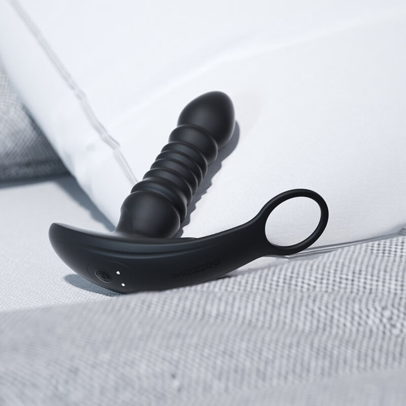 Mizz zee锁茎伸缩前列腺按摩器男电动情趣app控制静音肛门后庭成人玩具 锁茎伸缩前列腺按摩器app款