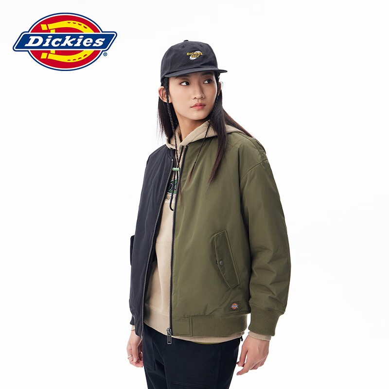 dickies夹克 百搭撞色拼接棉夹克 休闲保暖上衣010805