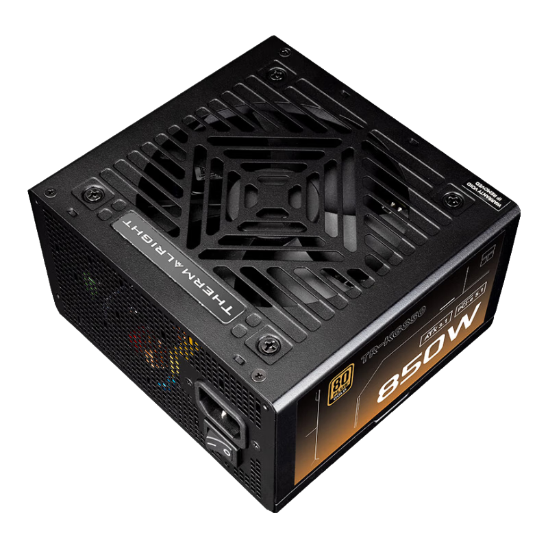 Thermalright(利民) 额定850W TR-KG850 ATX3.1电源 金牌电源 原生PCIE5.1全模组电源 日系主电容 14CM小电源