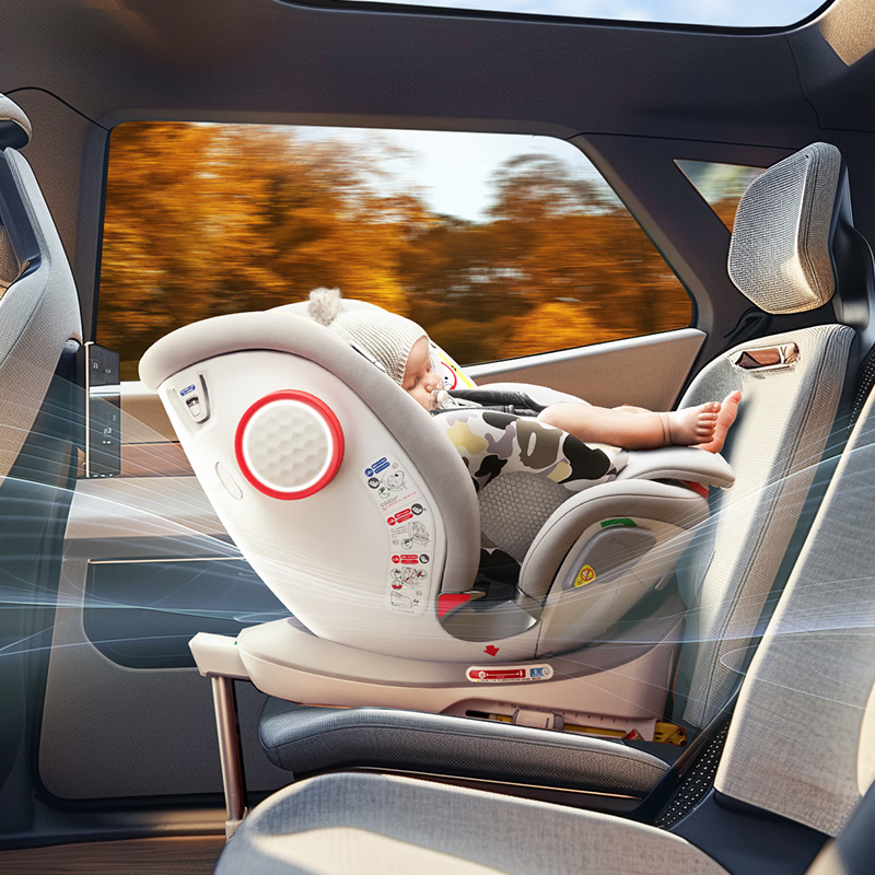 猫头鹰妙转Ultra 儿童安全座椅0-7岁婴儿宝宝坐椅婴儿宝宝智能通风 联系客服有惊喜