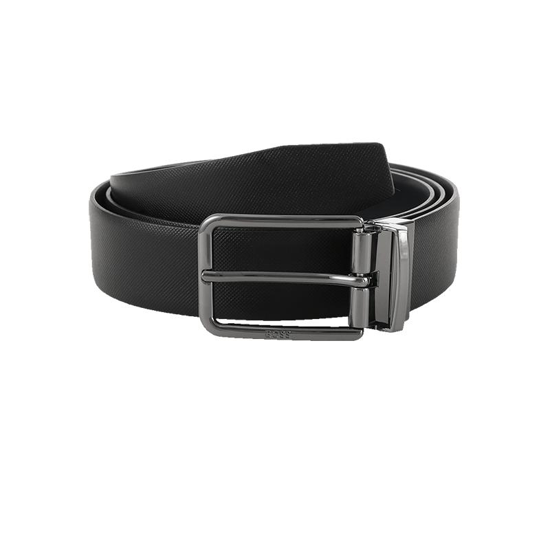 HUGO BOSS 男士可裁剪双面旋转皮带腰带3.5cm 50491857