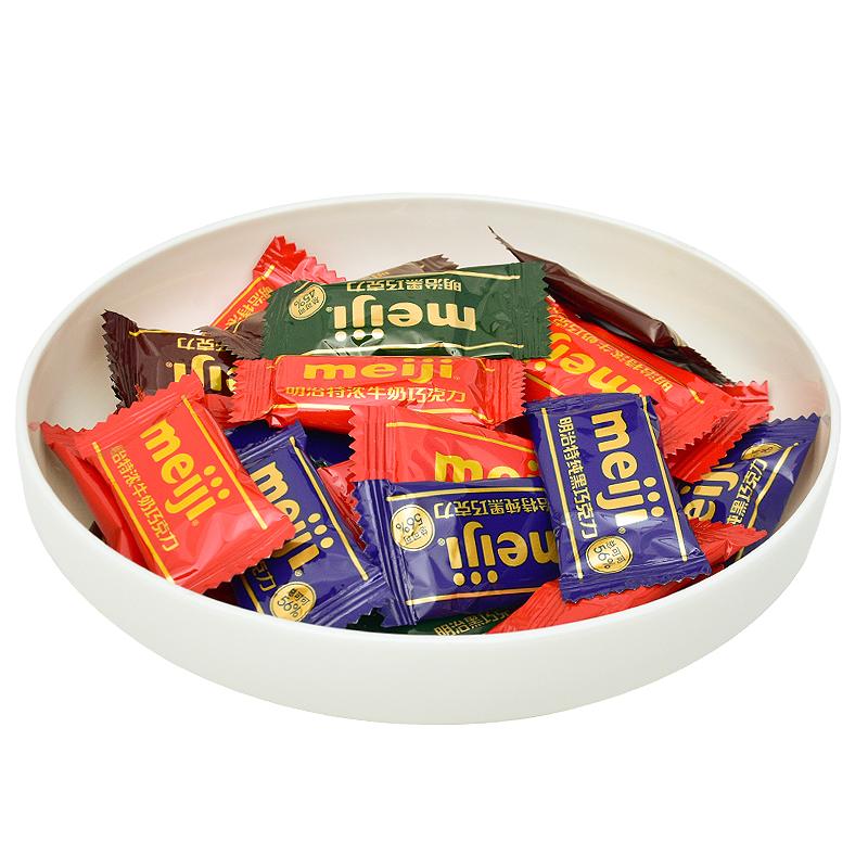 Meiji明治排块特浓牛奶黑巧克力500克婚礼喜糖办公室休闲零食糖果