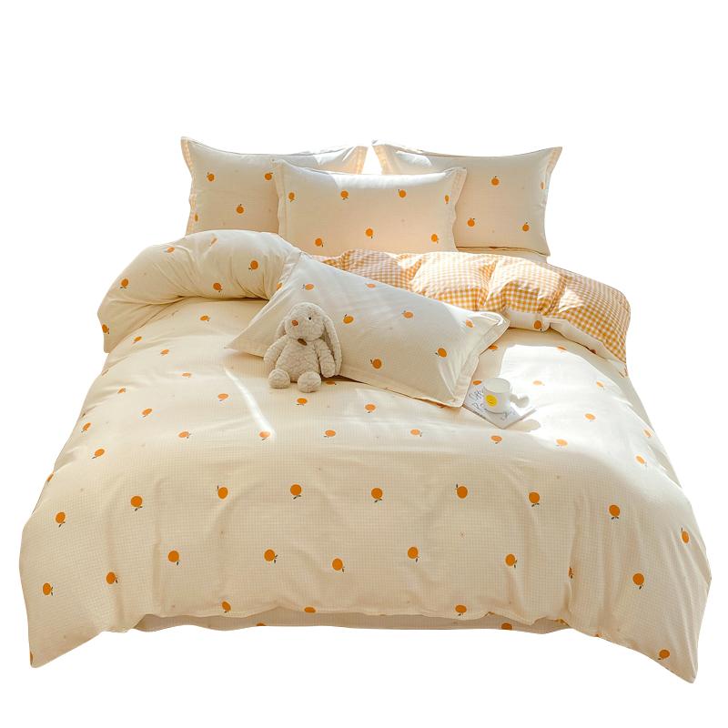 无印良品全棉纯棉床品被套被套床单2025宿舍被套床笠