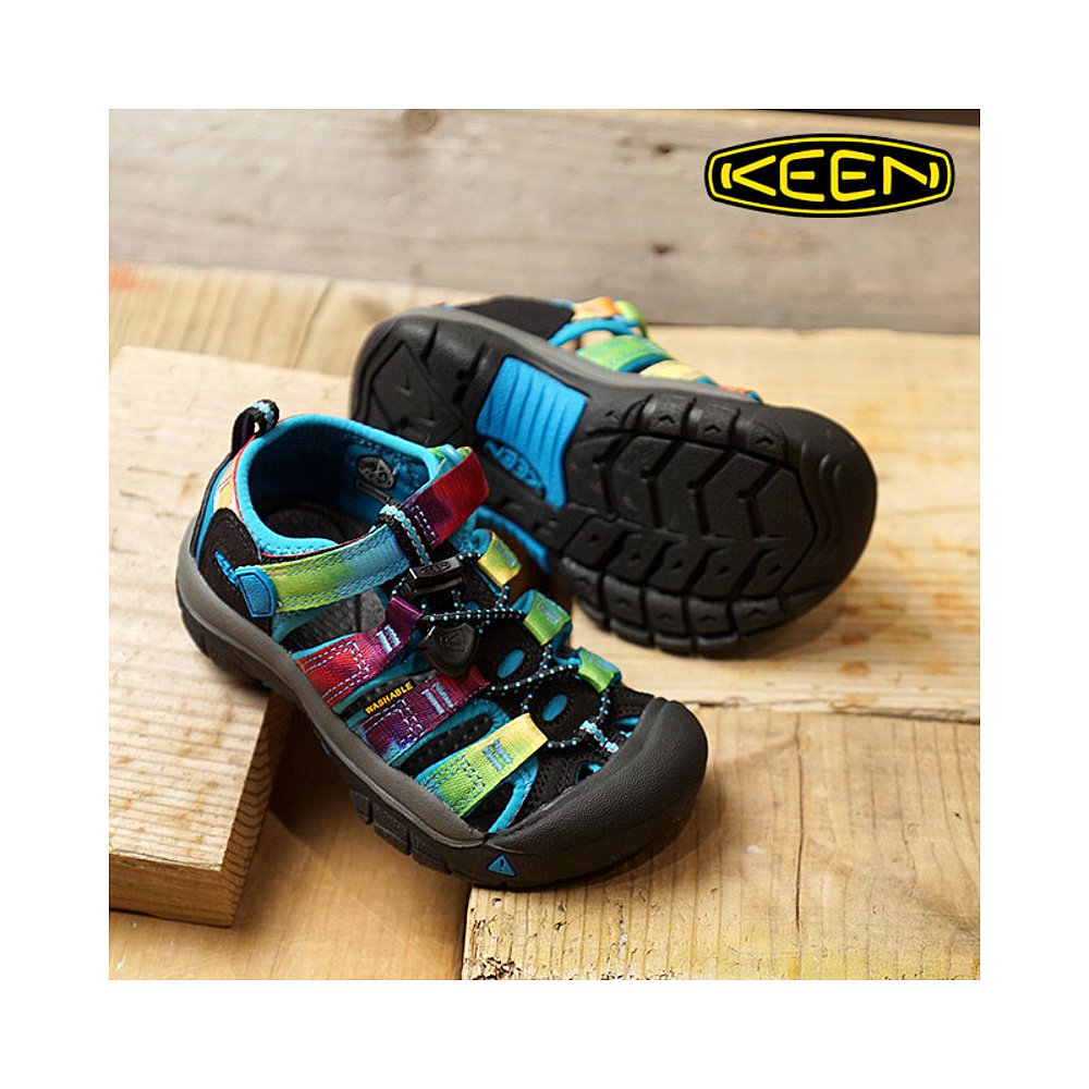  KEEN 凉鞋鞋儿童 PORT H2 彩虹扎染 