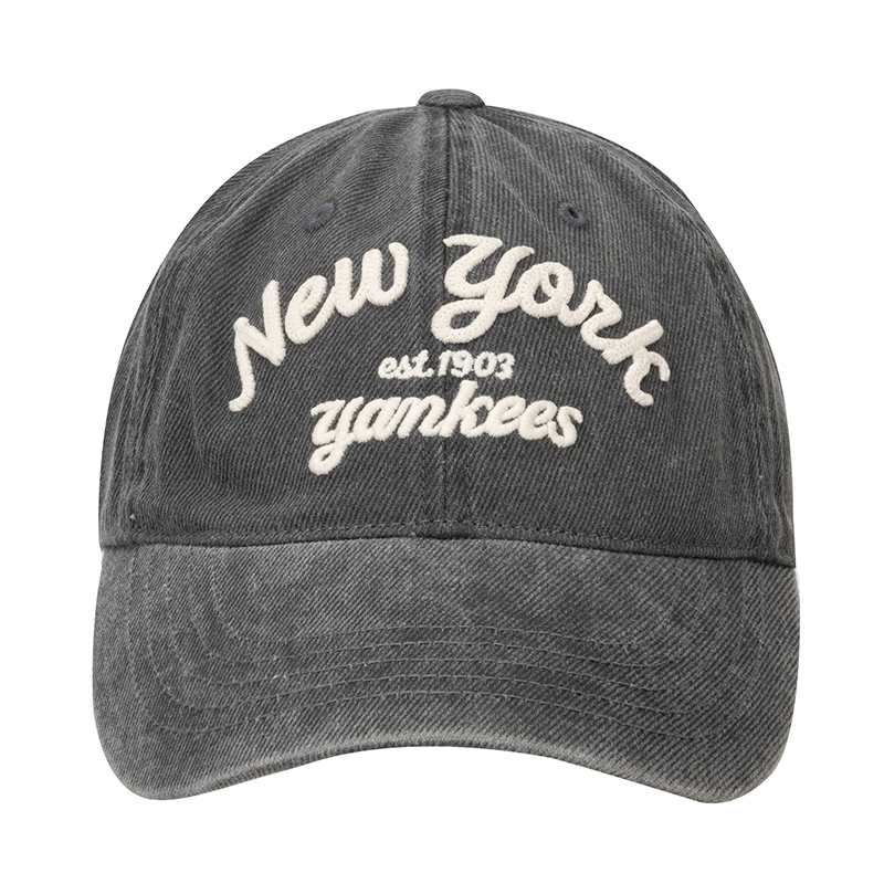 美职棒（MLB）旗舰官网男女帽子虞书欣同款棒球帽学院风鸭舌帽新款户外遮阳帽 纽约洋基队/炭灰色-虞书欣同款 均码 F