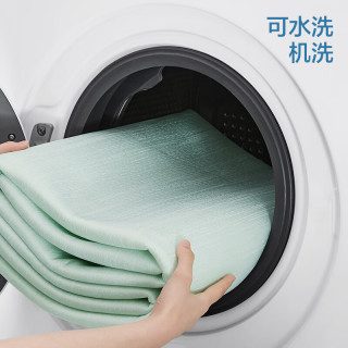 LOVO 罗莱A类抗菌凉席可机洗冰丝席夏季席子床笠款两件套120*200*30cm