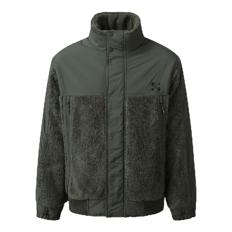 萨洛蒙（Salomon）男款 户外运动潮流休闲柔软保暖抓绒外套 FLEECE BOBER JACKET  C25776