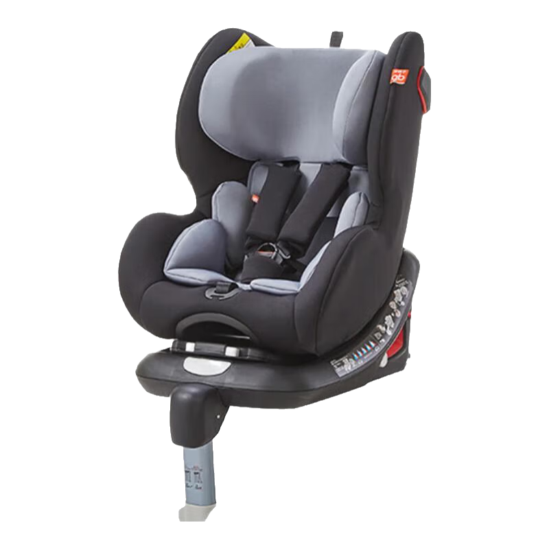 好孩子（gb）儿童安全座椅可坐可躺高速汽车用宝宝婴儿正反安装安全座椅0-7岁 【7系带支撑腿】CS768玫红色