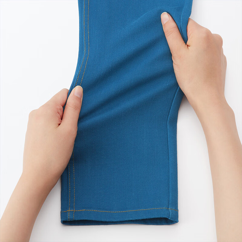  MUJI/無印良品 弹力牛仔 儿童长裤