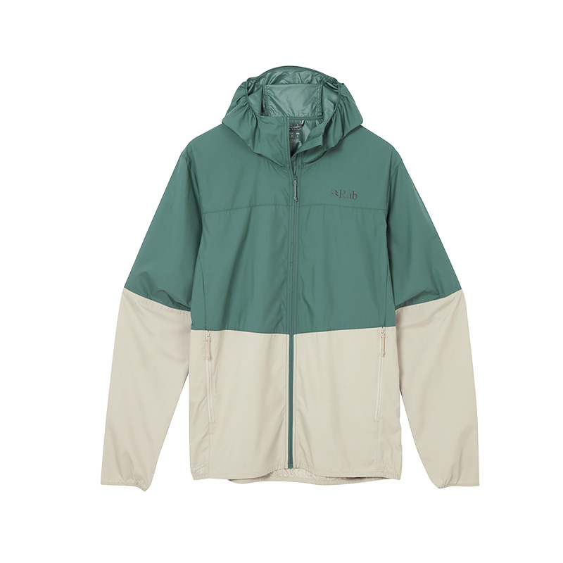 RAB睿坡男士Windgather户外运动防风防泼水外套连帽软壳衣 QWS-84