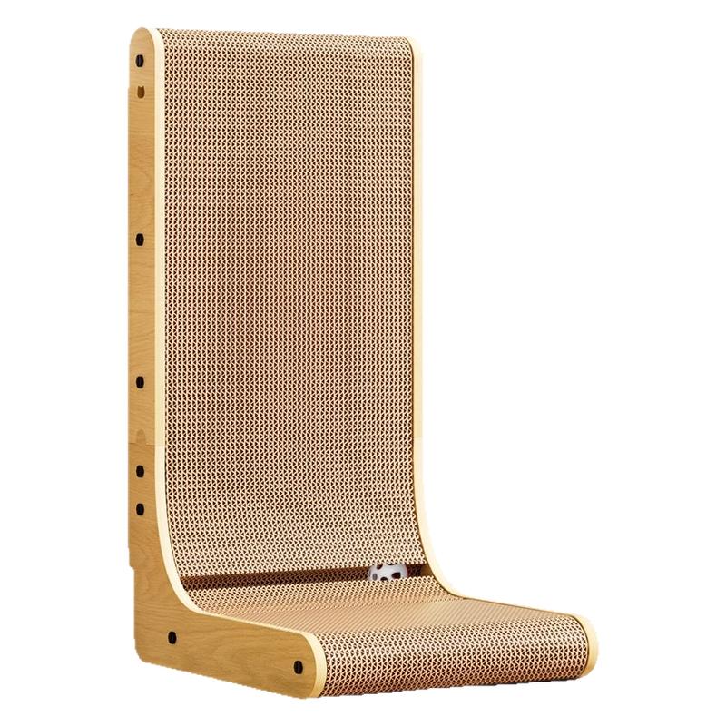 l型猫抓板耐磨不掉屑立式贴墙猫爪板猫窝一体瓦楞纸猫咪玩具耐抓