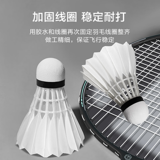 京东京造 定音三星羽毛球单筒10只装 复合软木鸭毛球 娱乐高性价比耐打