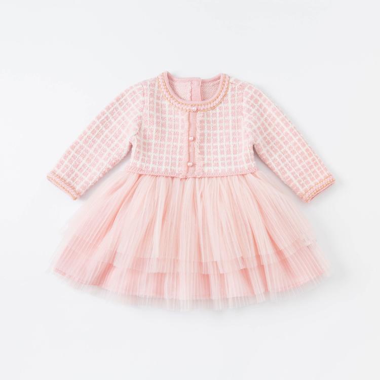 童装女童连衣裙春秋裙子儿童小香风公主裙女衣服