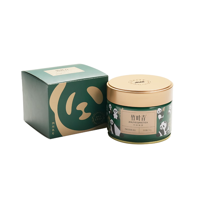 竹叶青绿茶 峨眉山特级50g 2025新茶四川名片熊猫装15007