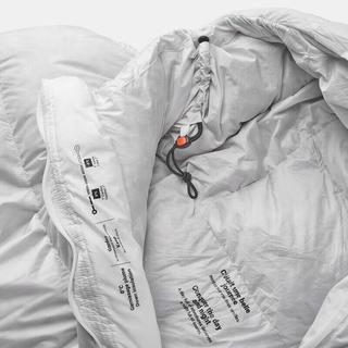 迪卡侬（DECATHLON）木乃伊睡袋户外露营徒步旅行羽绒保暖冬季0°C银白色L-4514148