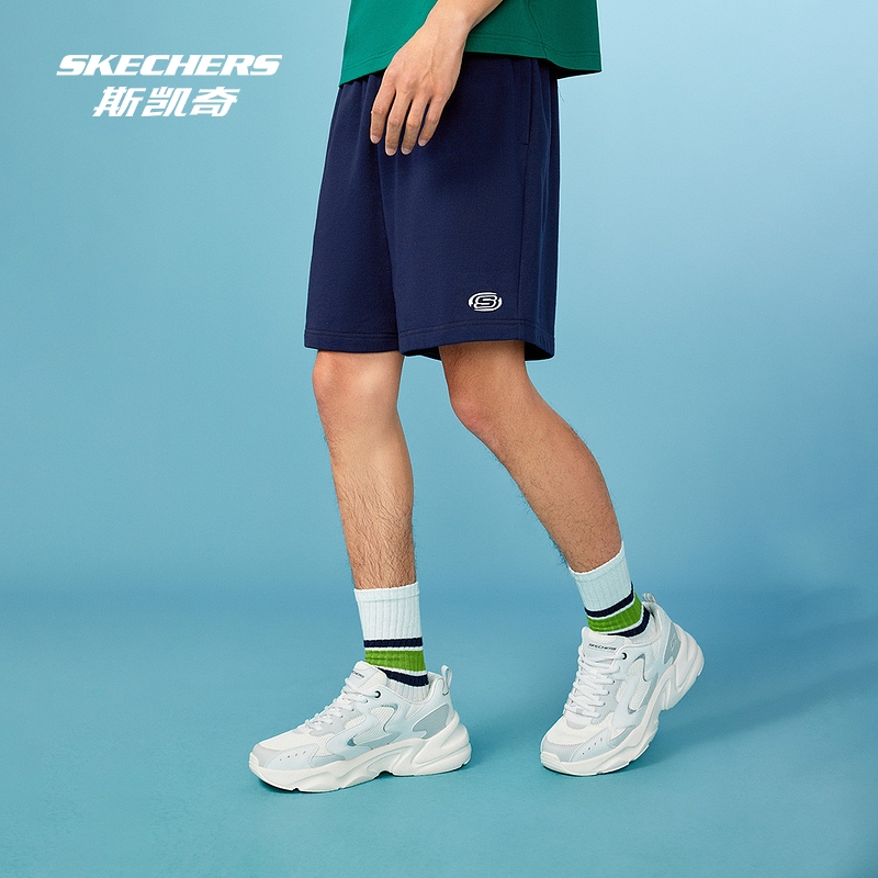 斯凯奇outlets2024男子吸湿速干凉感短裤休闲舒适跑步运动裤