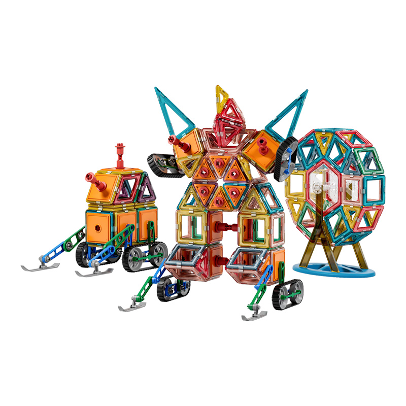 铭塔 MingTa磁力片儿童益智玩具纯磁力棒贴百变拼接积木强磁铁吸拼插片