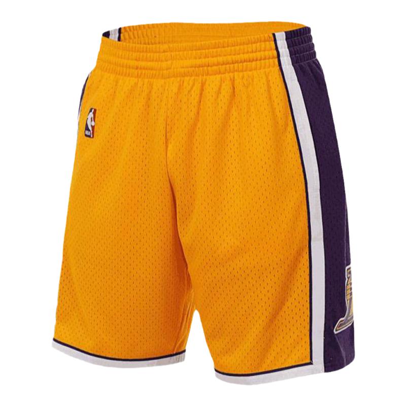 Mitchell&Ness NBA2009-10赛季洛杉矶湖人队黄色主场男SW球裤