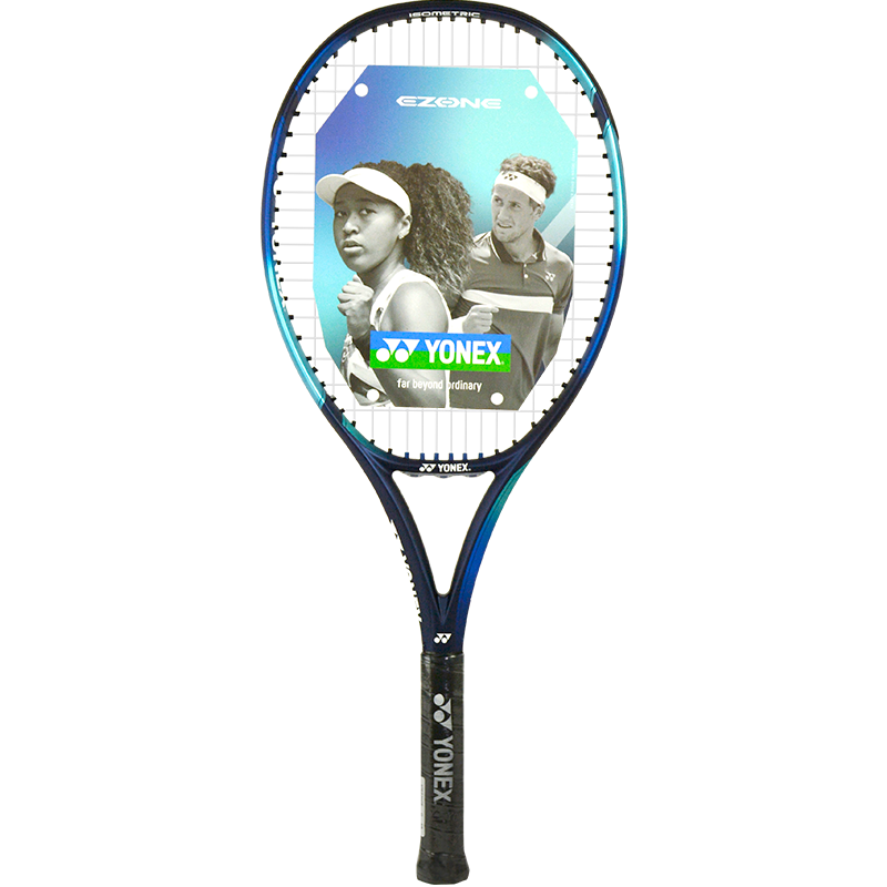 YONEX尤尼克斯网球拍儿童25/26寸全碳素青少年训练比赛教练推荐网球拍 EZONE26寸全碳素 250克  天蓝