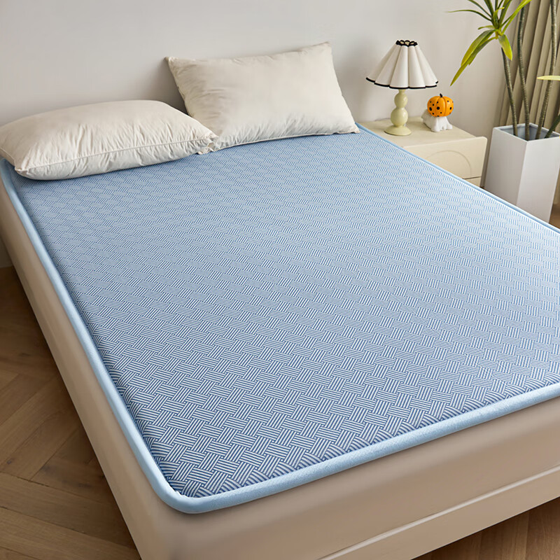 曼克顿冰丝抗菌床垫子夏季凉感单人双人家用凉席款床褥地垫午睡打地铺垫 【抗菌冰丝垫】 60x120cm