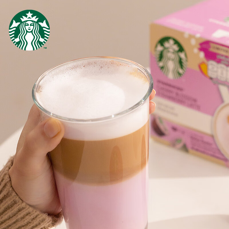 星巴克（Starbucks）挂耳黑咖啡春意礼赞版4袋装 便携式滴滤咖啡