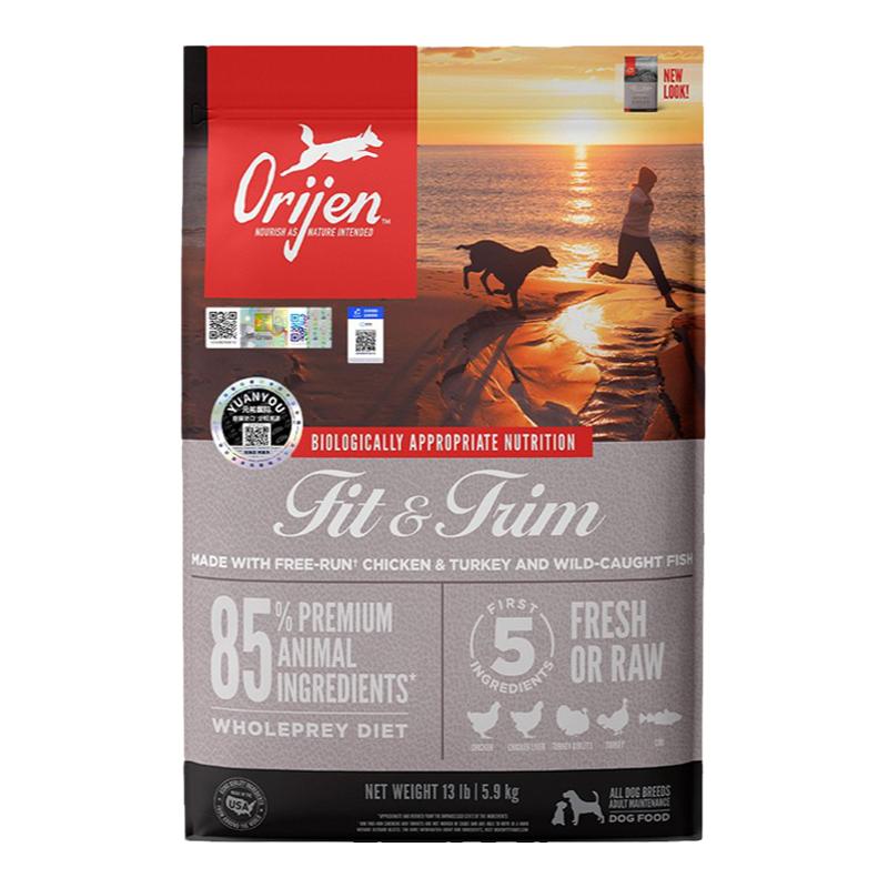 orijen渴望狗粮低卡低脂鸡肉味幼犬成犬狗粮通用型犬粮11.4kg