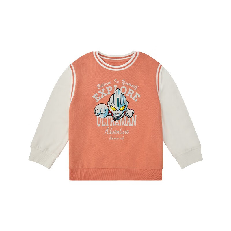 千趣会 SENSHUKAI童装男童女童卫衣春秋奥特曼衣服叠穿风棉质儿童套头卫衣