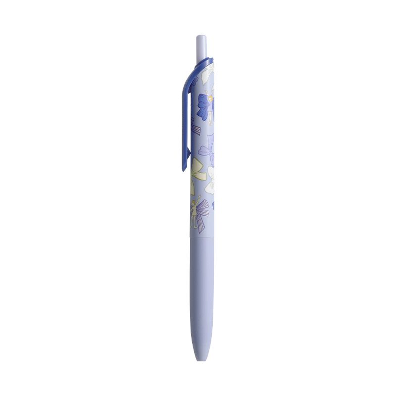 国誉（KOKUYO）按动中性笔0.5中性笔加藤木蝴蝶结系列 蓝蓝杆0.5mm WSG-PR3065-2