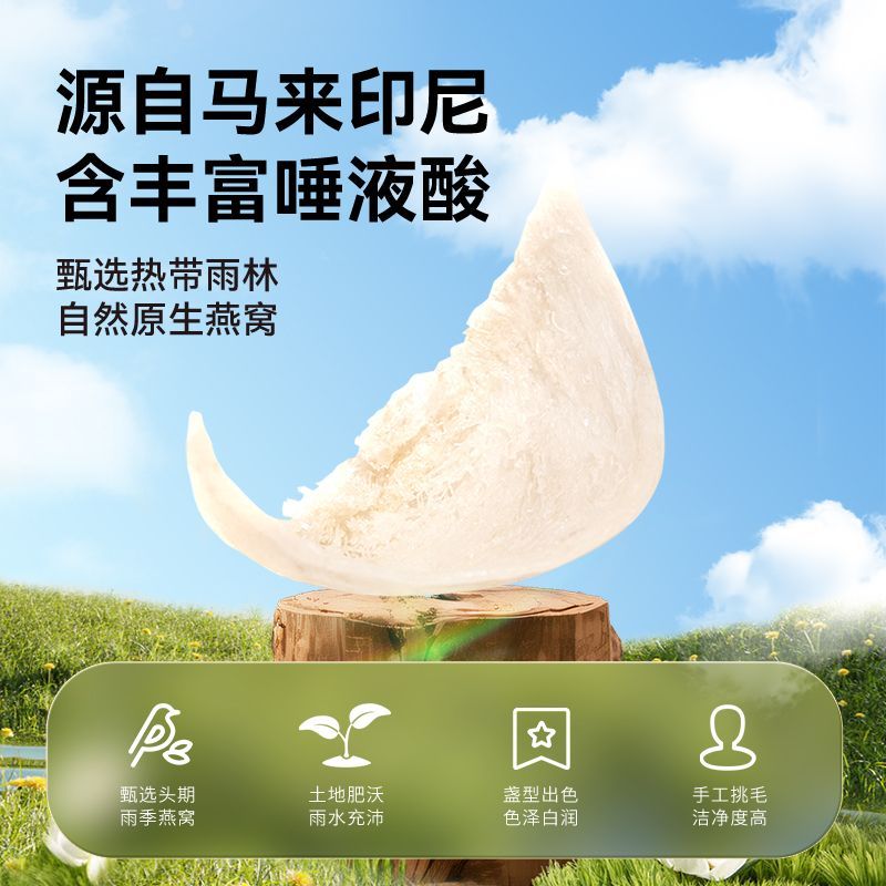 泡小燕燕窝胶原饮冲泡即食代餐免煮营养滋补冻干燕窝