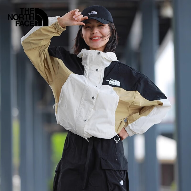 北面（The North Face）【都市经典系列】女Mountain防晒衣防风UPF50外套25春夏新品|8CJS ROU/沙丘白 S /155