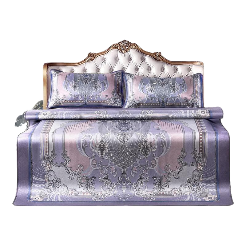 富安娜 FUANNA独幅平网印花 头层水牛皮  高端牛皮席凉席 双人