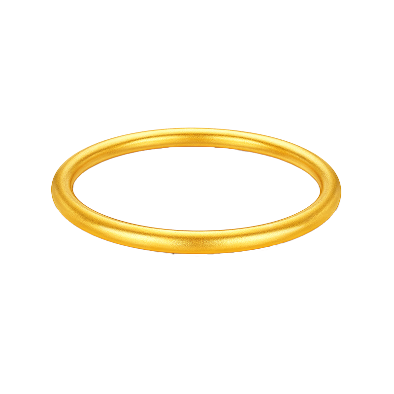 老凤祥黄金手镯999足金古法传承实心手镯素圈女士金手镯结婚三金送老婆 实心56#/约17.23g顺丰速发