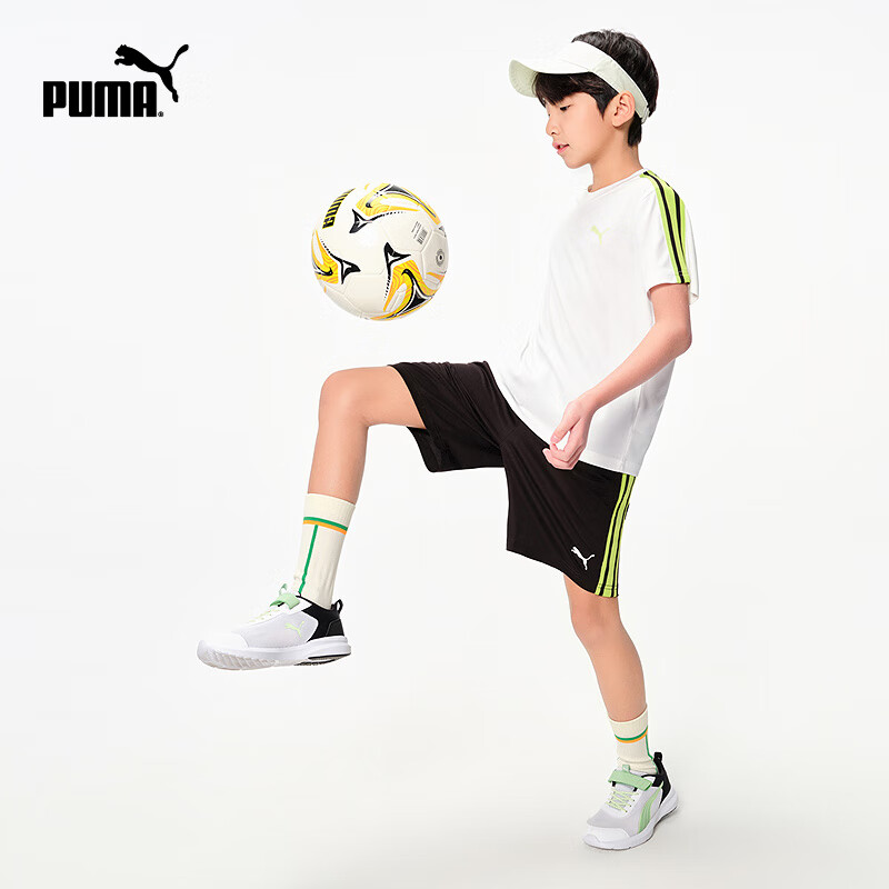 彪马 儿童夏季短袖套装吸湿速干 本白10101 150 