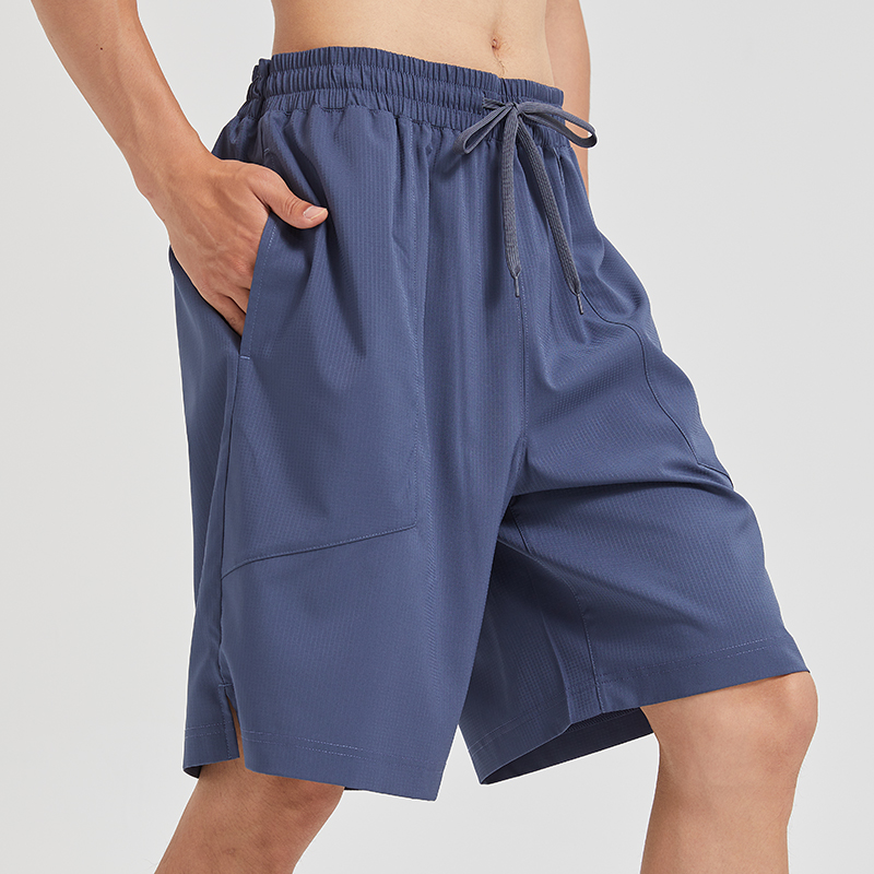 夏季薄款五分裤男士中裤2025透气速干运动裤沙滩裤外穿宽松短裤