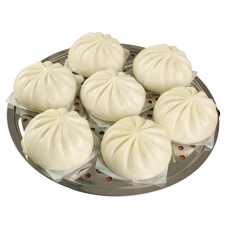 蒸来思宴福春扬州包子鲜肉三丁大包学生早餐半成品速冻速食猪肉加热即食 扬州三丁包480g（6只）