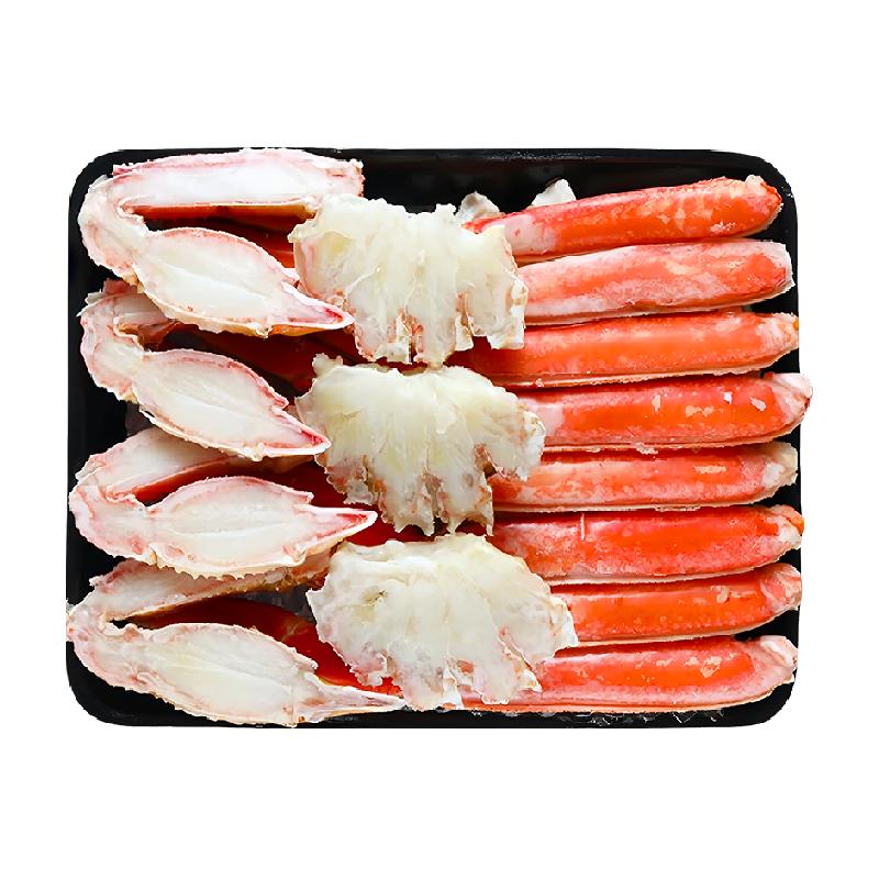 松叶蟹鳕蟹板蟹腿俄罗斯船冻超大蟹脚解冻即食年货礼包礼盒