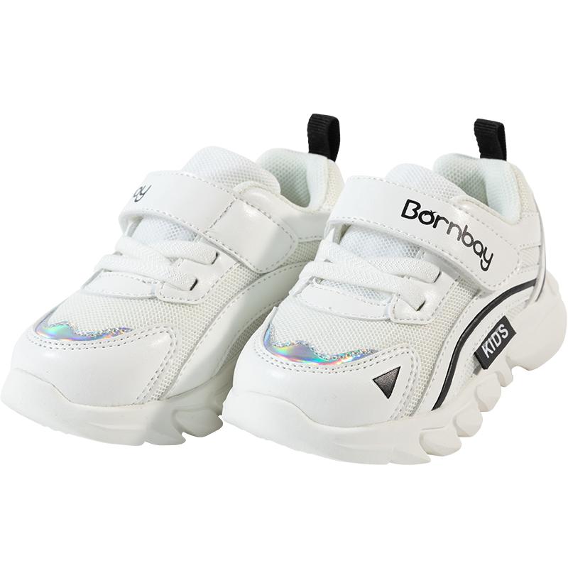 贝贝怡童鞋儿童运动鞋男童女童休闲鞋宝宝鞋子透气春秋