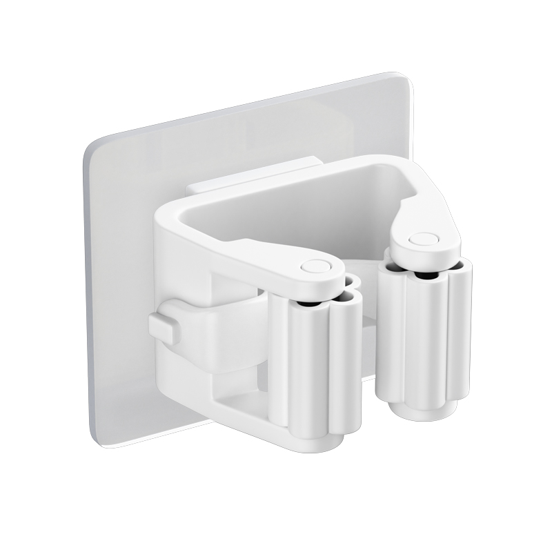 佳帮手拖把壁挂夹免打孔挂钩卫生间浴室墙上扫把收纳置物架拖把夹
