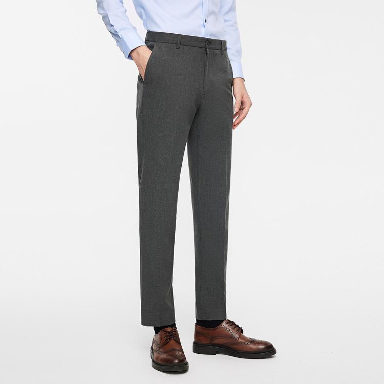 男式简约长裤商务通勤休闲有型可机洗百搭西裤男