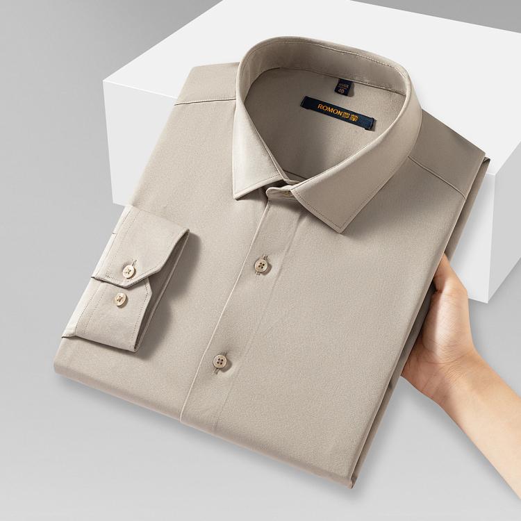 【易打理】经典白衬衫男长袖衬衫男四季透气男士衬衣长袖男衬衫