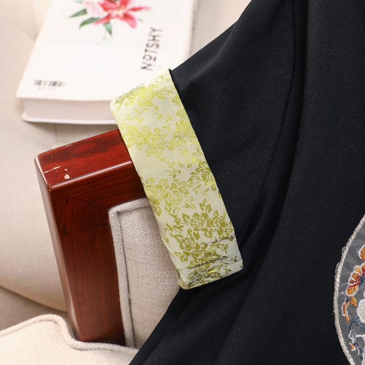 【圆领盘扣上衣】夏装新时尚套头气质显瘦女士T恤短袖