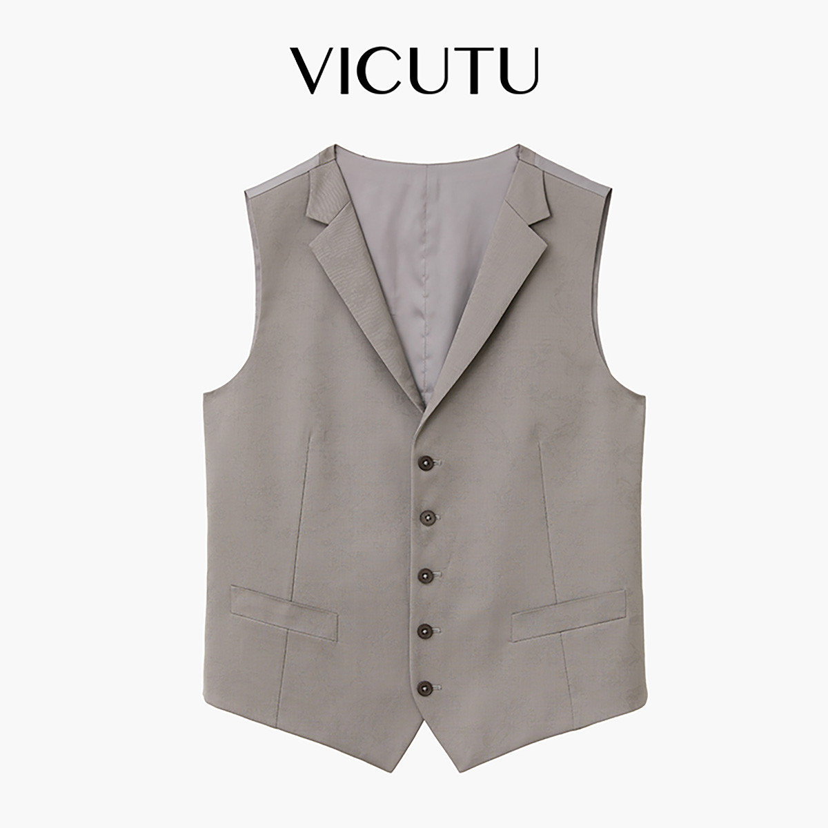 男士马甲纯羊毛商务正装通勤舒适西装纯色马夹男