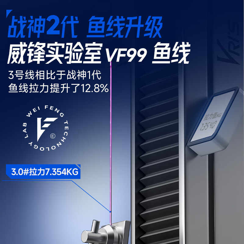 威拓森玩好战神二代线组成品套装大物巨物黑坑野钓通用装备钓鱼线 7.2米【升级版战神2代】【3卷】 2号
